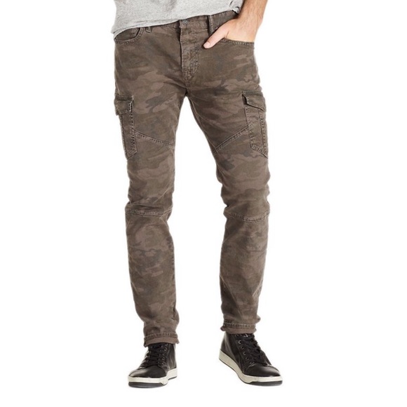 Lucky Brand Other - Lucky Brand Mens Camo Slim Cargo Skinny Leg Jeans 34/32